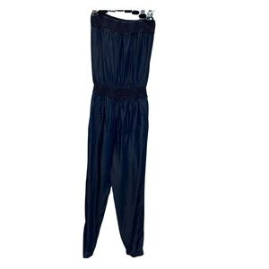 Zara Midnight Blue Strapless Jumpsuit